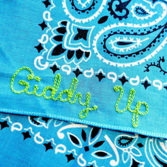 Giddy Up Chainstitch Bandana
