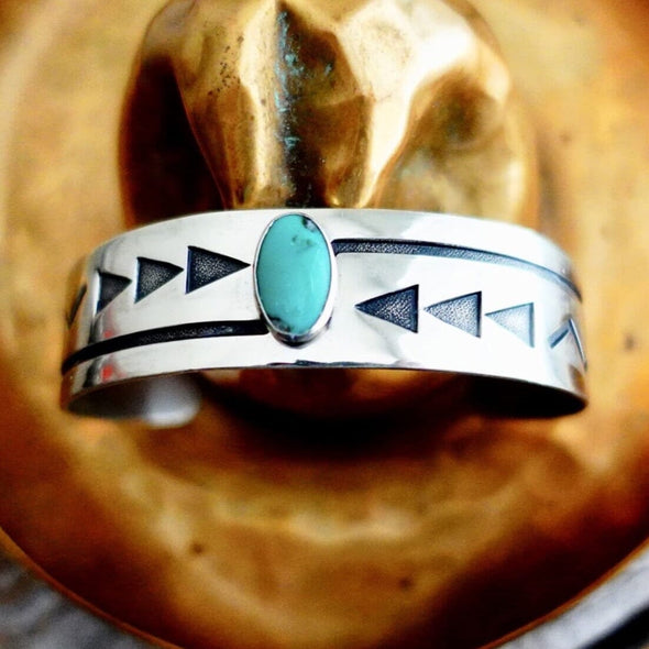 Hopi Style Bell Trading Post Cuff