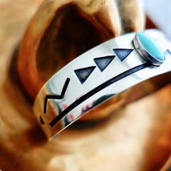 Hopi Style Bell Trading Post Cuff