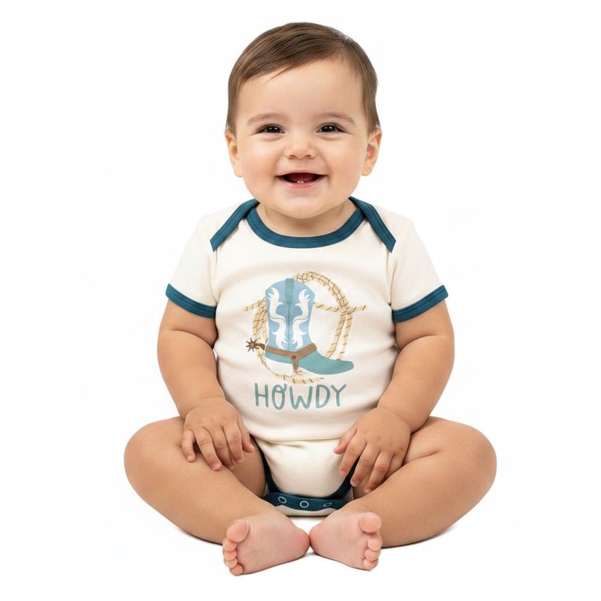 Howdy Ringer Onesie 