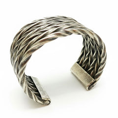 Twisted Wires Mens Cuff by Aaron Anderson