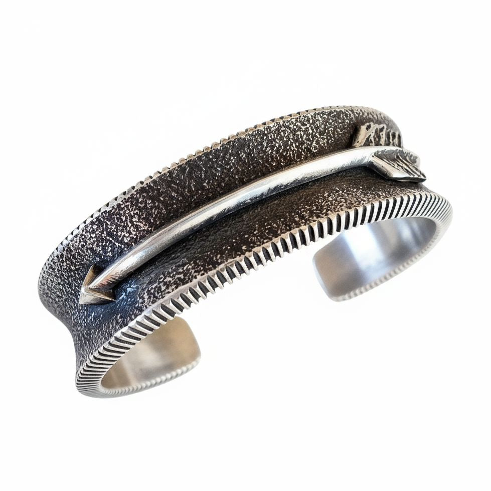 Raised Arrow Cuff by Aaron Anderson