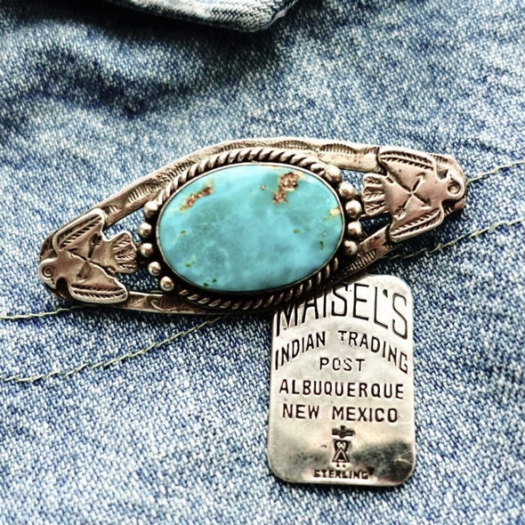 Maisel's Trading Post Turquoise Hat Pin
