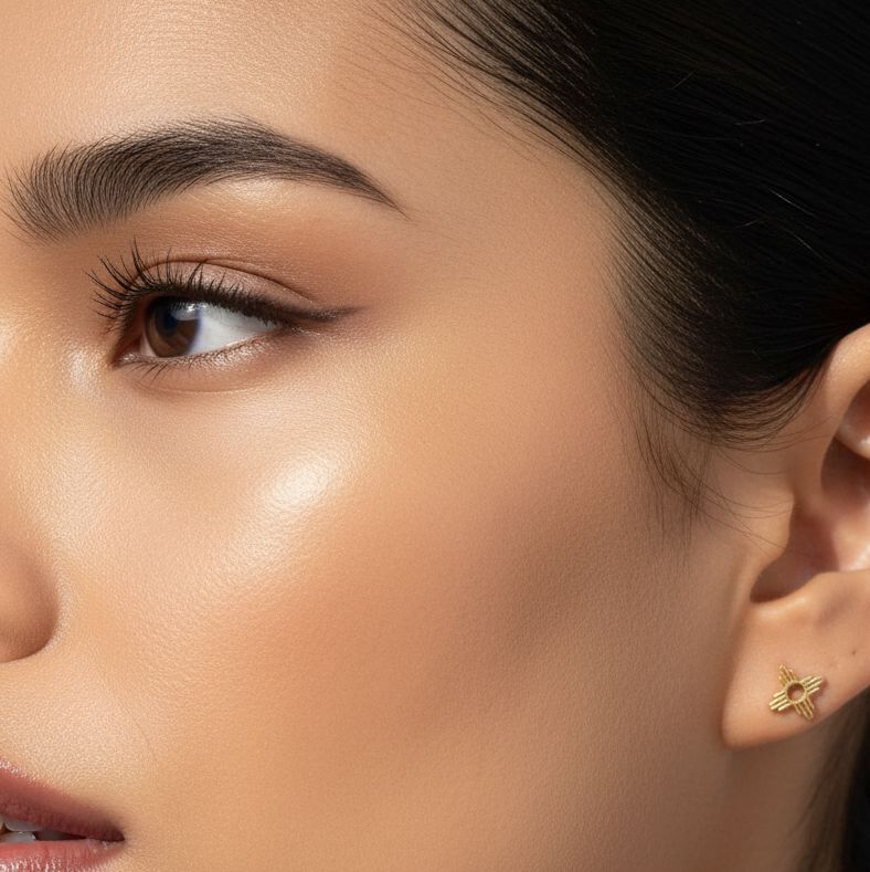 Mini Zia Gold Stud Earrings