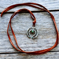 Naja Pendant on Leather Cord