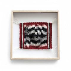 Navajo Dazzler Rug Framed - Bright Premium White Background