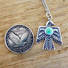 Thunderbird & Turquoise Necklace