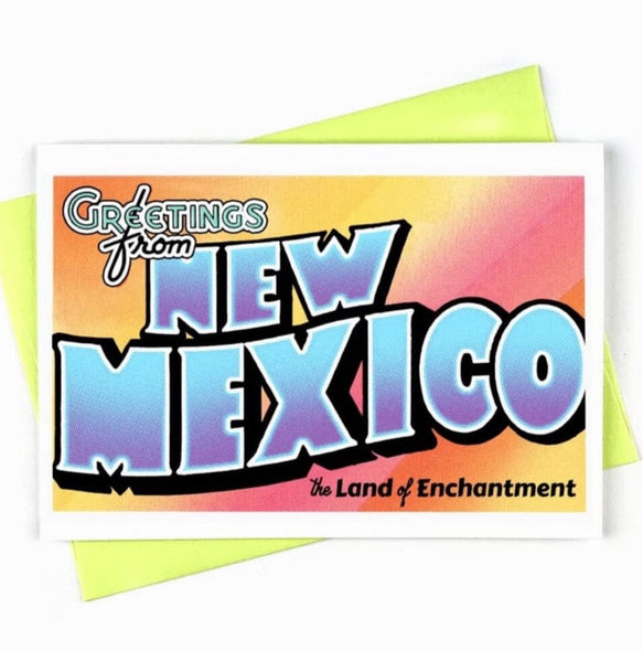 Greetings From New Mexico Greeting Card