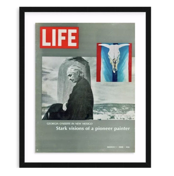 Georgia O'Keeffe LIFE Cover Framed