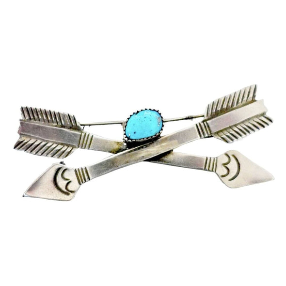 Vintage Crossed Arrows Pin