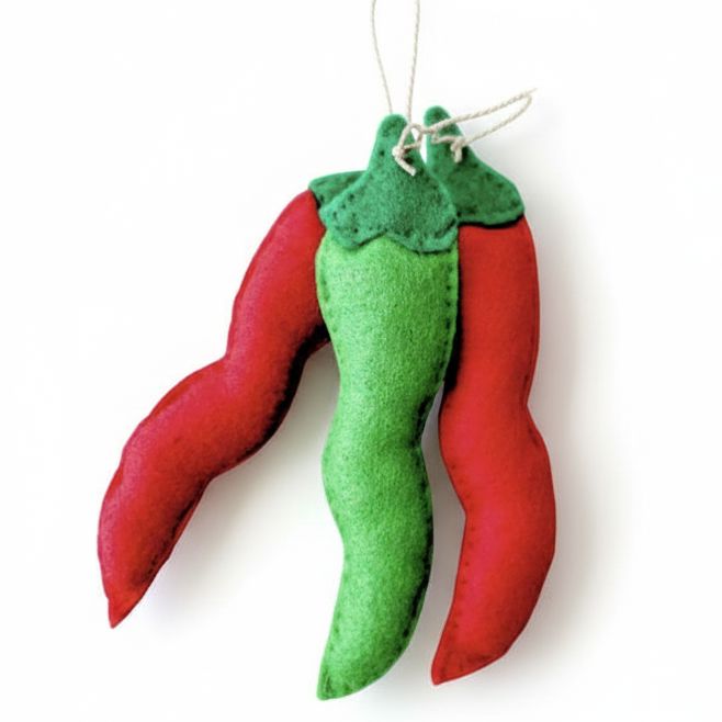 Chile Pepper Felt Ornament