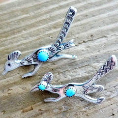 Sterling Roadrunner Pin