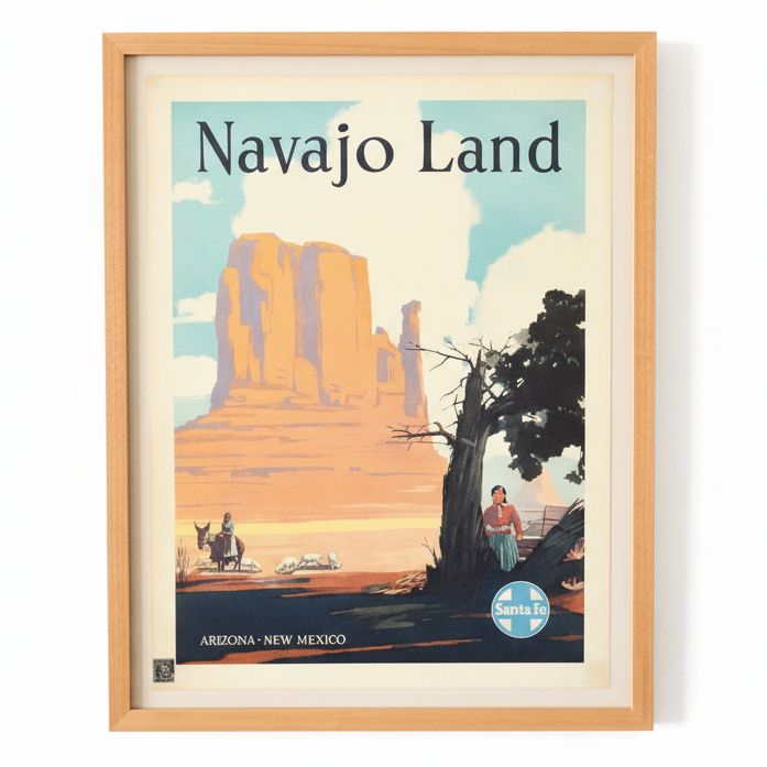 Santa Fe Railroad Original Travel Poster