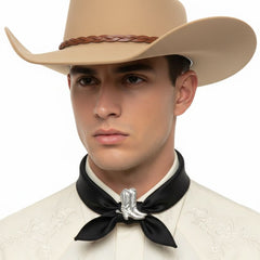Brass Cowboy Boot Bandana Slide