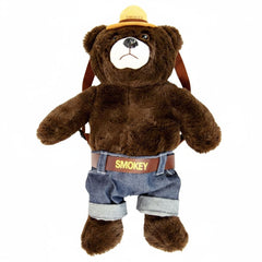 Smokey Bear Plush Backpack with Adjustable Straps