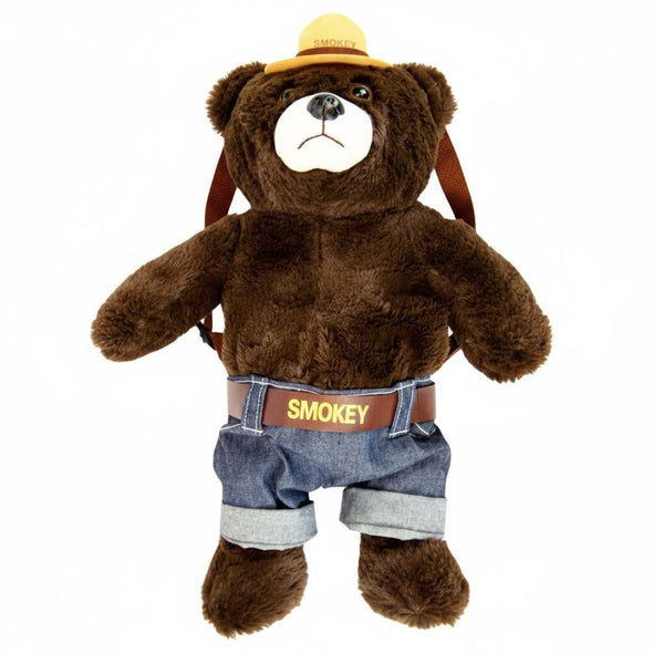 Smokey Bear Plush Backpack with Adjustable Straps