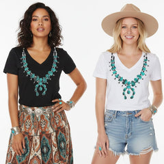 Squash Blossom T-Shirt - Two Models