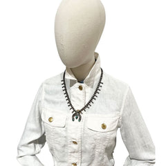 Vintage Navajo Squash Blossom Necklace