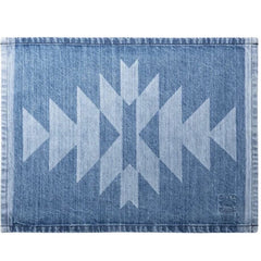 Southwest Denim Placemat Star Print Light Wash