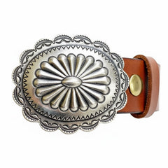 Concha Belt Buckle in Sterling Silver