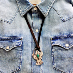 Thunderbird Pendant on Leather Cord