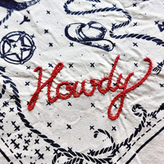 chainstitch cowboy bandana