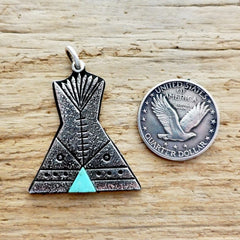 Sterling Teepee Pendant by Aaron John