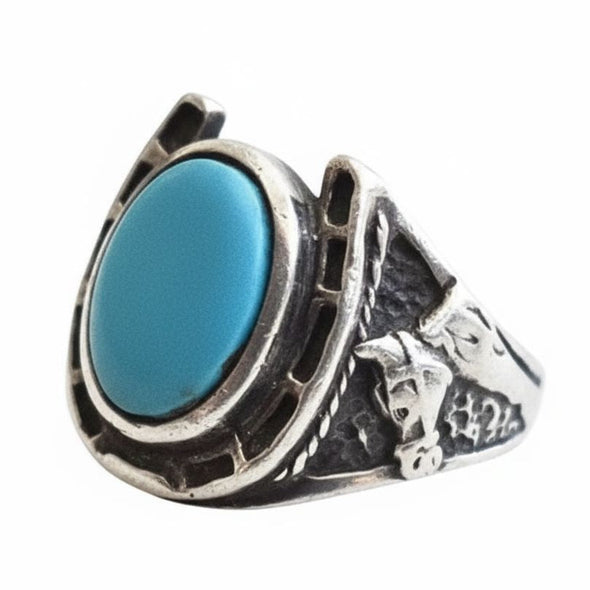 Vintage Mens Horseshoe Ring