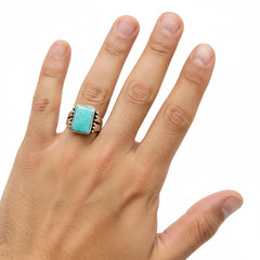 Vintage Turquoise Signet Ring