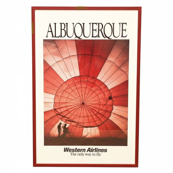 Vintage Western Airlines Albuquerque Poster