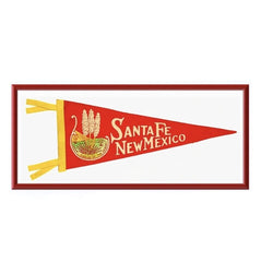 Vintage Santa Fe Pennant Framed