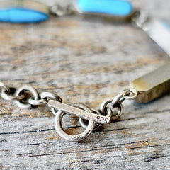 Vintage Turquoise Link Bracelet