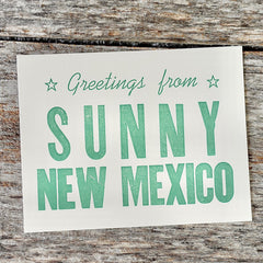 Greetings From New Mexico Postcard