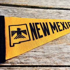 New Mexico Pennant Gold & Navy Blue