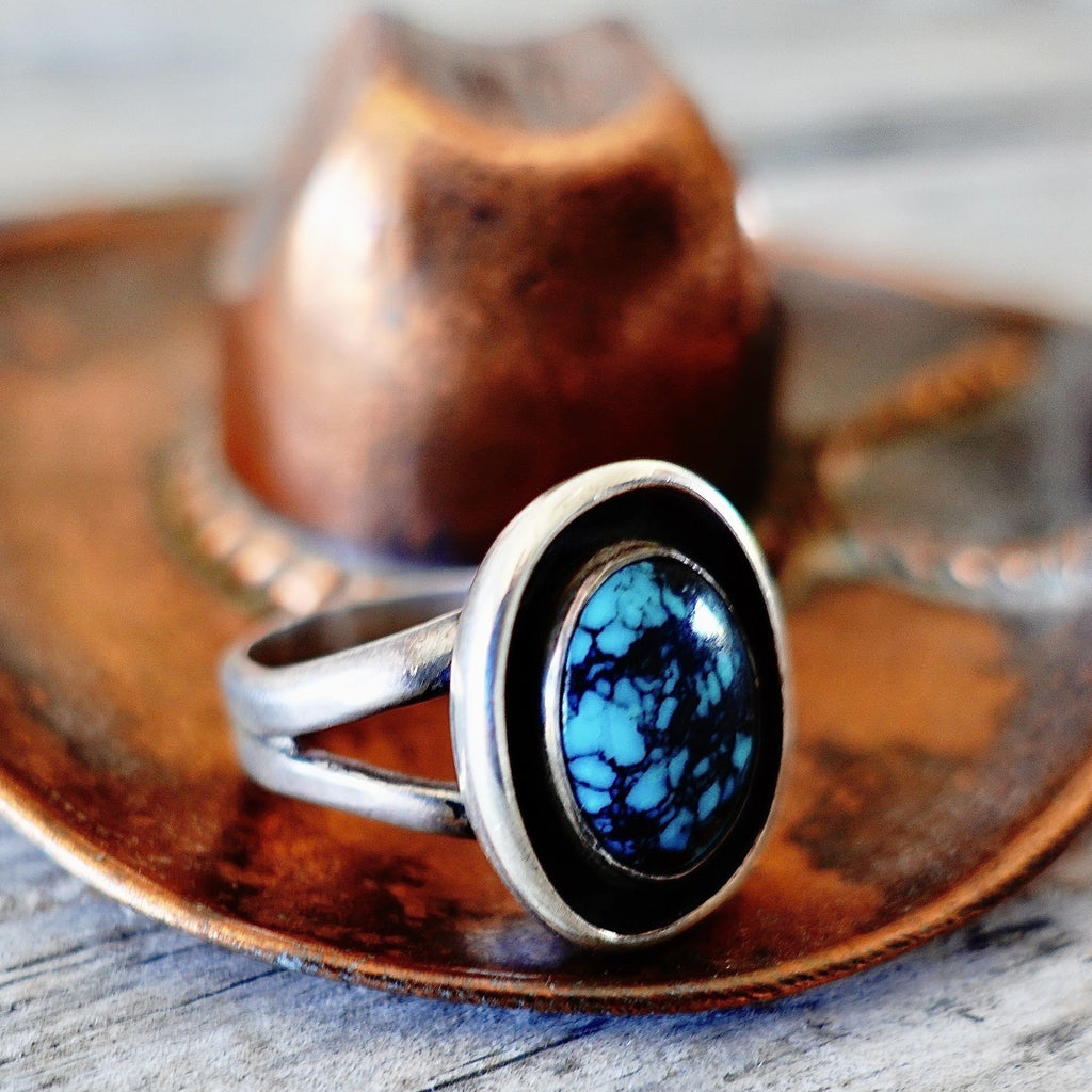 Bisbee Turquoise Ring Size 8.5