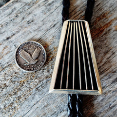 Tom Hawk Navajo Silver Bolo Tie