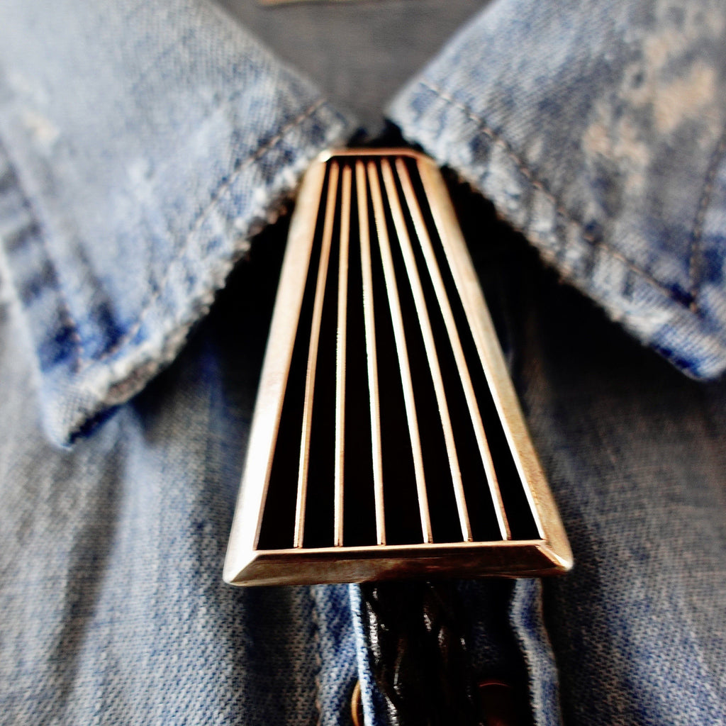 Navajo Silver Bolo Tie