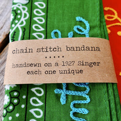 Chain Stitch Bandana Santa Fe