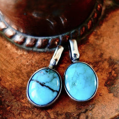 Southwest Charms & Tags Jewelry Red Rabbit Trading Turquoise Oval 