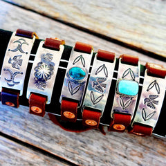 Thunderbird & Turquoise ID Bracelet Cuff