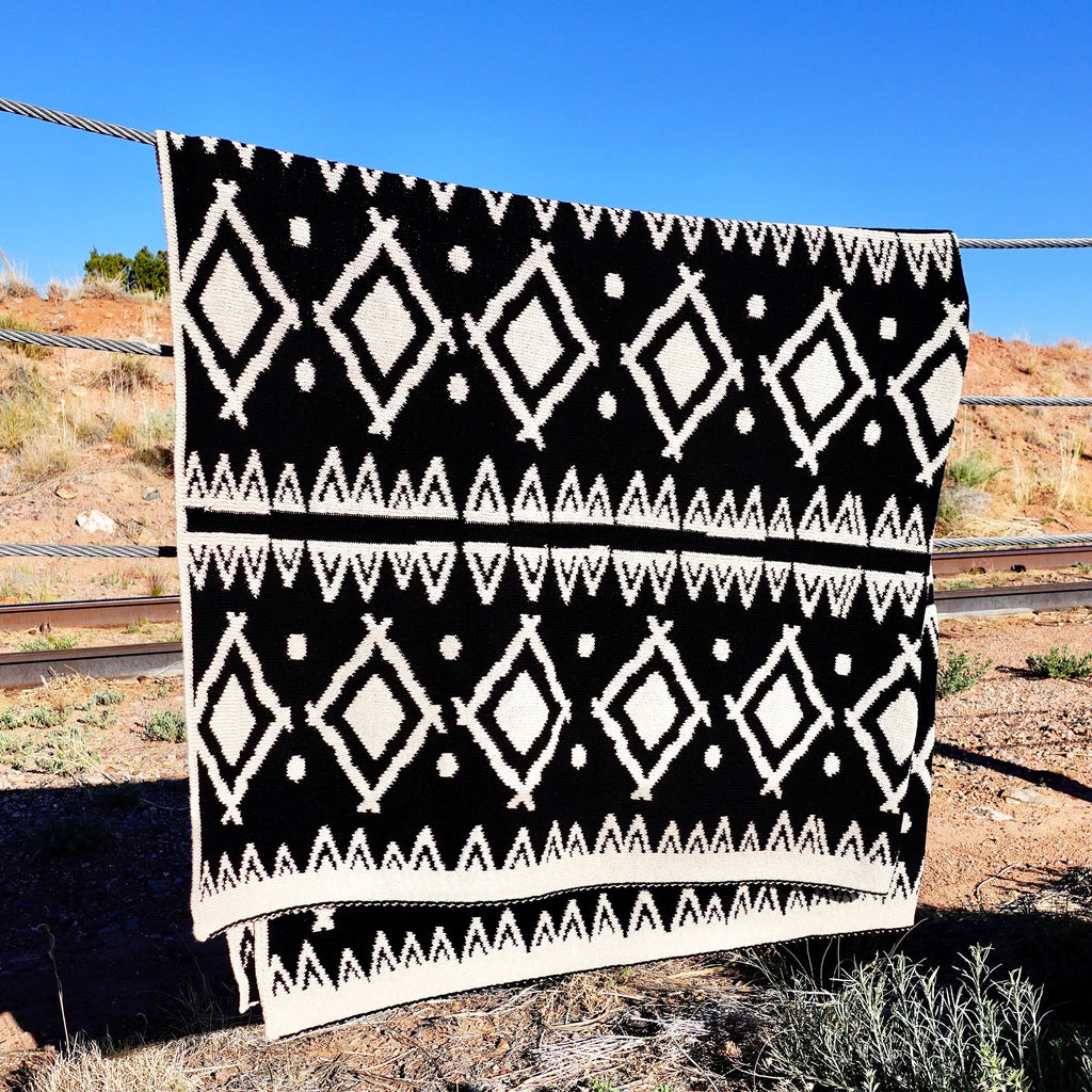 Southwest Style Cotton Throw Blanket