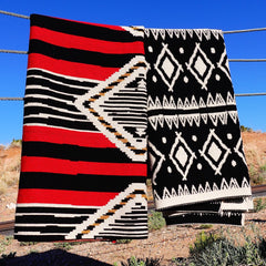 Southwest Style Cotton Throw Blanket