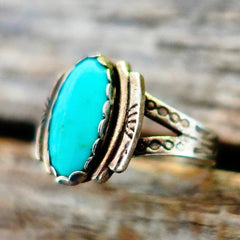 Maisel's Ring with Tiffany Blue Stone