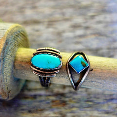 Vintage Turquoise Women's Rings