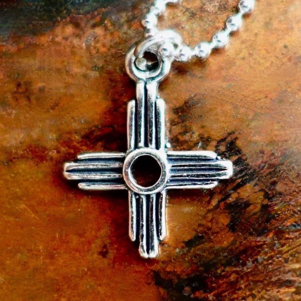 Silver shop zia pendant