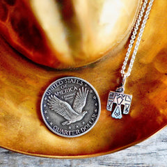 Tiny Thunderbird Charm Necklace