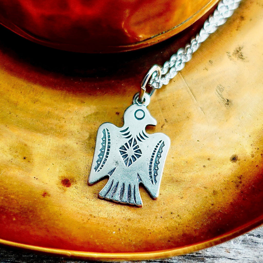 Fred Harvey Thunderbird Charm Necklace