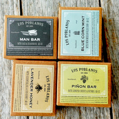 Blue Corn Mint Bar Soap Care Los Poblanos 