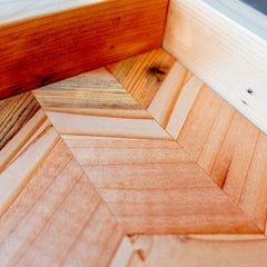 Zig Zag Wood Serving Tray