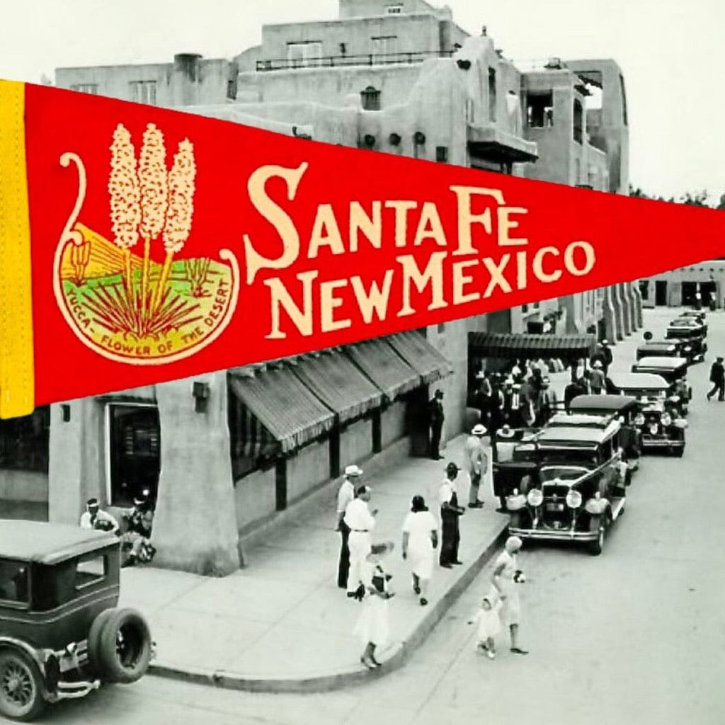 Santa Fe New Mexico Pennant Vintage